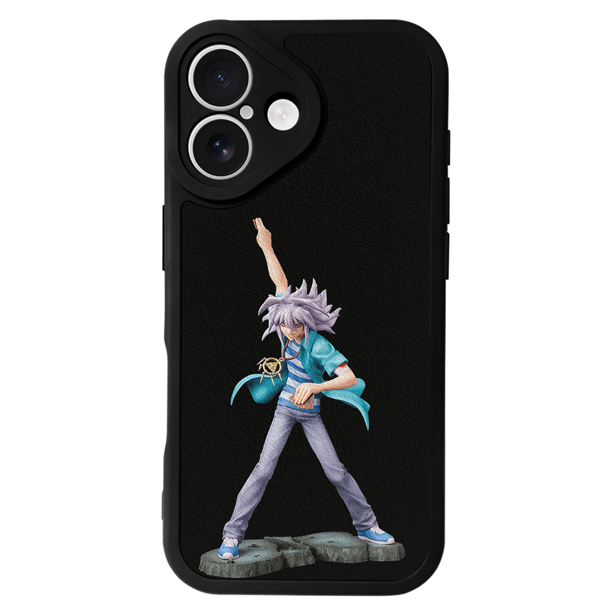 遊☆戯☆王 Yu-Gi-Oh! 【iPhone 16シリーズ対応】シリコンスマホケース（レザー調） 材質：シリコン